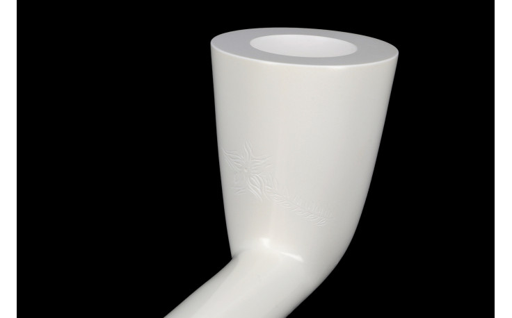 Straight Dublin meerschaum pipe