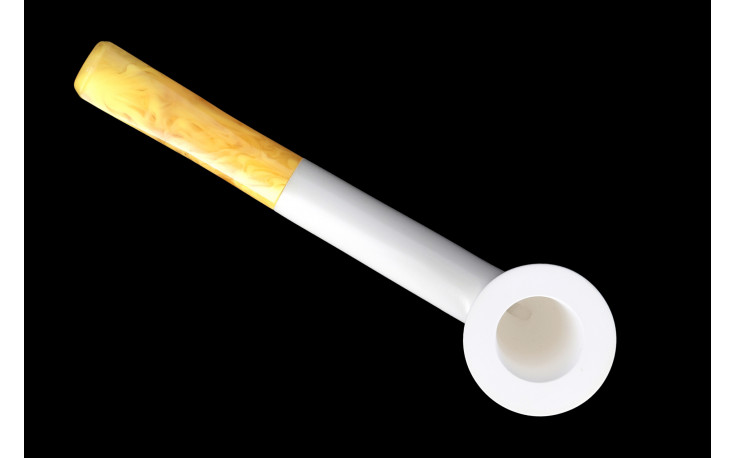 Straight Dublin meerschaum pipe