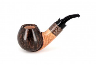 Mastro de Paja Unica Brucianaso Gigante pipe (bent apple)