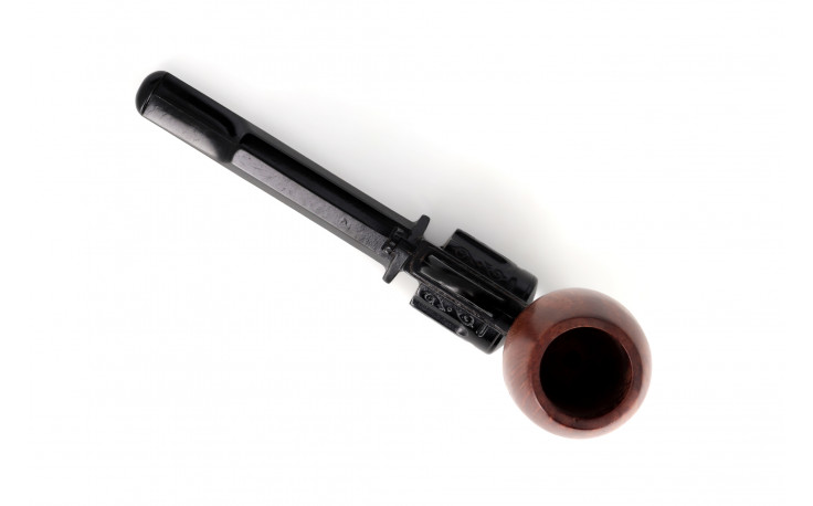 Gun pipe with a rounded bowl