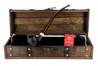 Churchwarden sandblasted Rhodesian pipe set