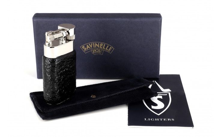 Savinelli pipe lighter (sandblasted briar)