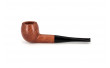 Natural briar pipe (rounded-shaped bowl)