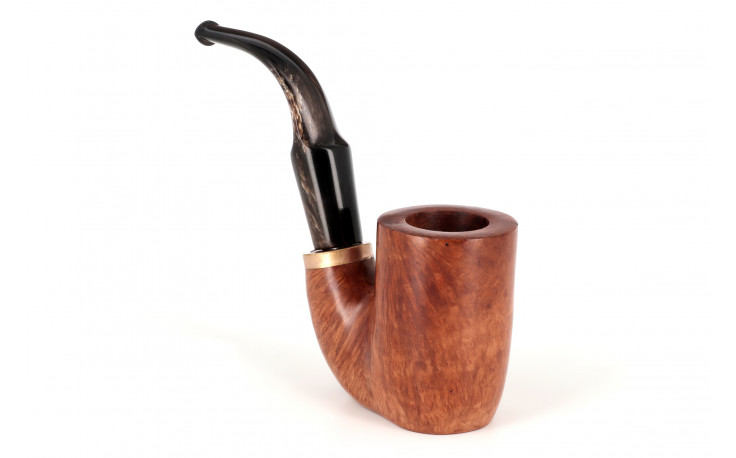 Oom Paul giant pipe with a horn stem