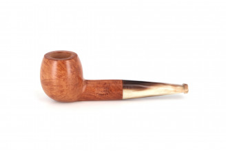 Short Apple pipe with a horn stem