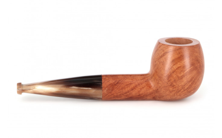 Short Apple pipe with a horn stem