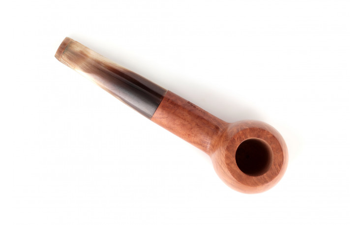 Short Apple pipe with a horn stem