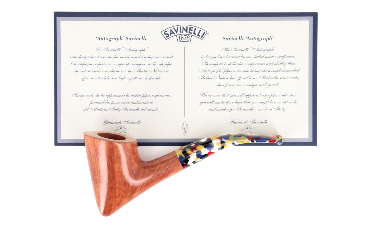 Savinelli Autograph Pickaxe 076 pipe (Grade 0)