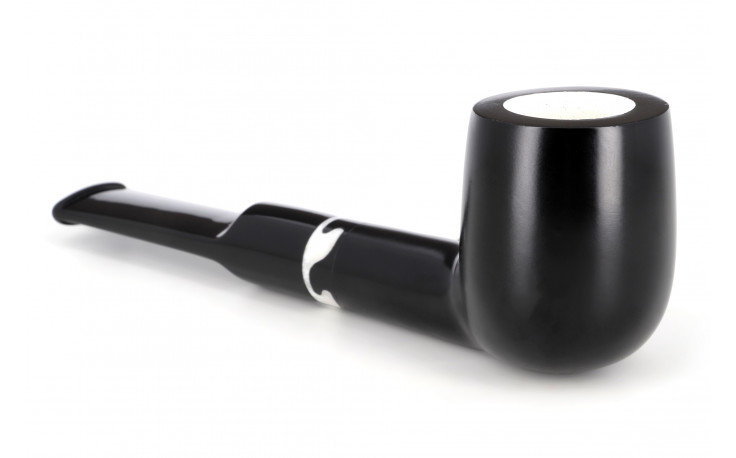 Meerschaum-lined bowl briar straight pipe