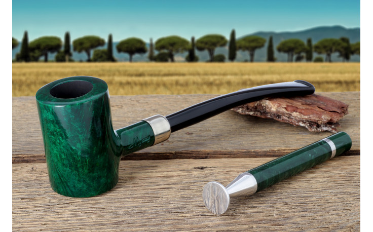 Myway The Wise Man Tankard pipe (green color) (thin stem)