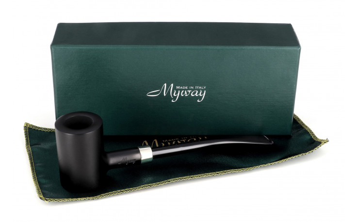 Myway The Wise Man Tankard pipe (black matte) (thin stem)