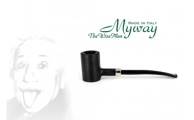 Myway The Wise Man Tankard pipe (black matte) (thin stem)