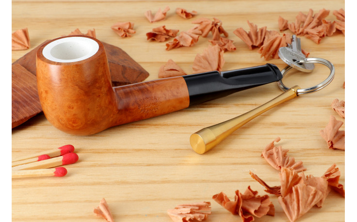 Eole meerschaum straight short pipe