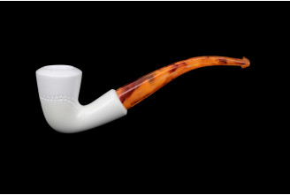 Calabash Design bent meerschaum pipe