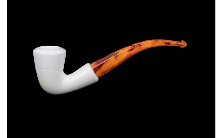 Calabash Design bent meerschaum pipe