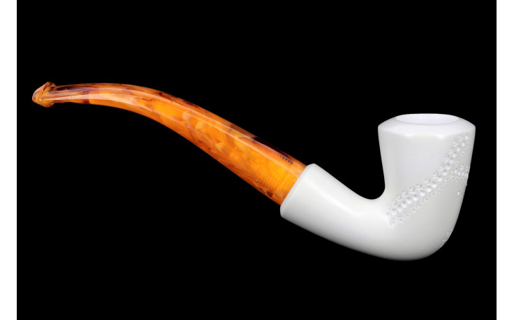 Calabash Design bent meerschaum pipe