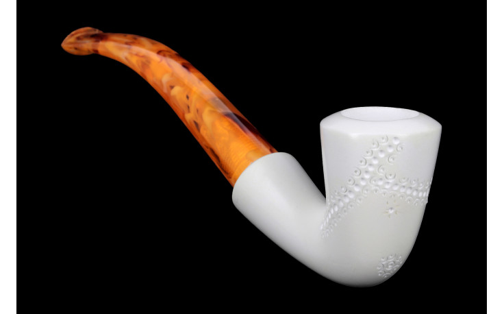 Calabash Design bent meerschaum pipe