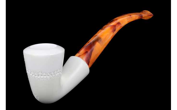 Calabash Design bent meerschaum pipe