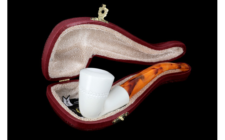 Calabash Design bent meerschaum pipe