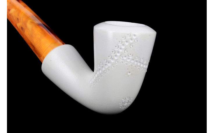 Calabash Design bent meerschaum pipe