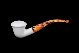 Calabash Design 2 bent meerschaum pipe