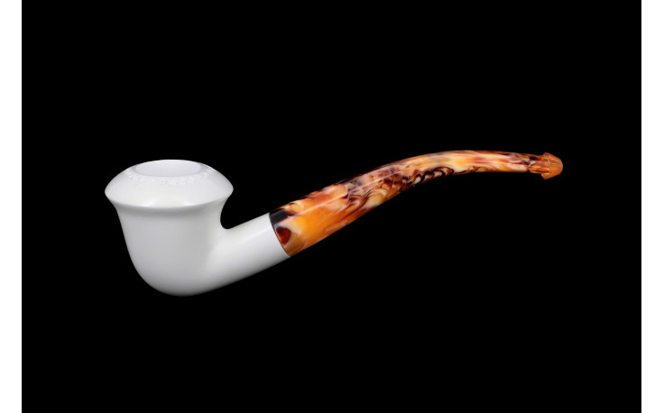 Calabash Design 2 bent meerschaum pipe