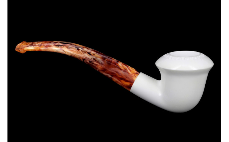 Calabash Design 2 bent meerschaum pipe