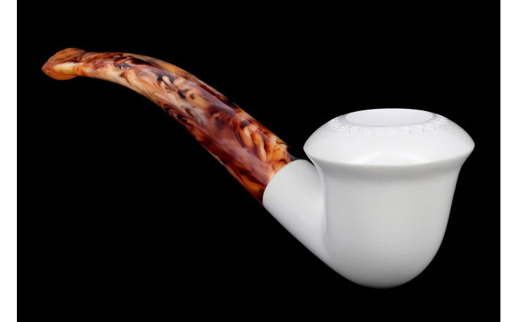 Calabash Design 2 bent meerschaum pipe