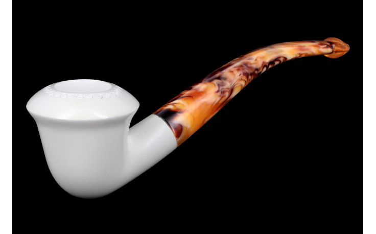 Calabash Design 2 bent meerschaum pipe