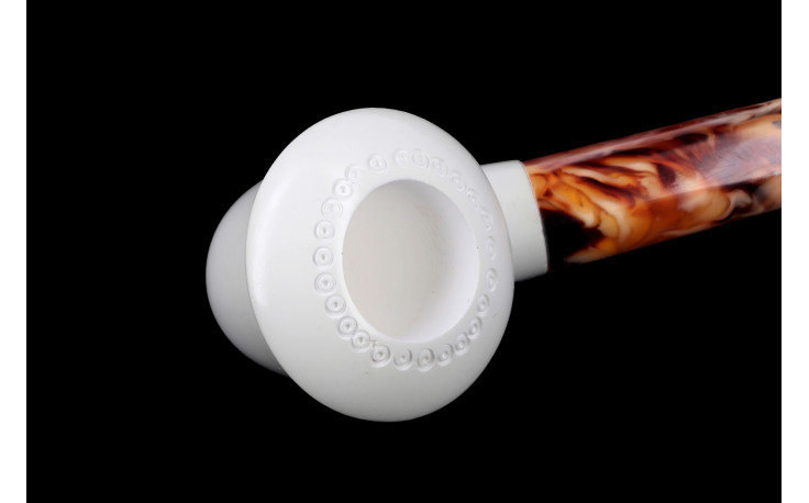 Calabash Design 2 bent meerschaum pipe