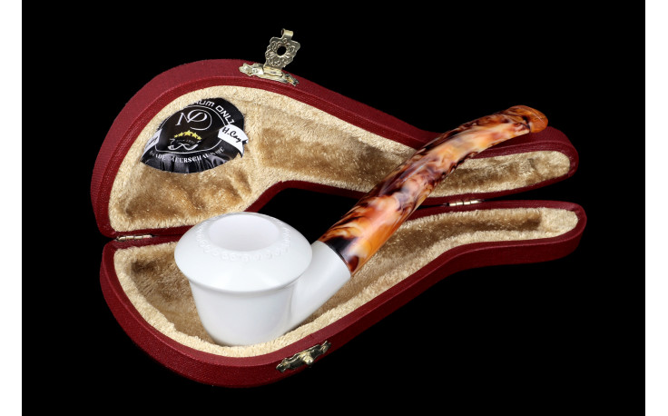 Calabash Design 2 bent meerschaum pipe