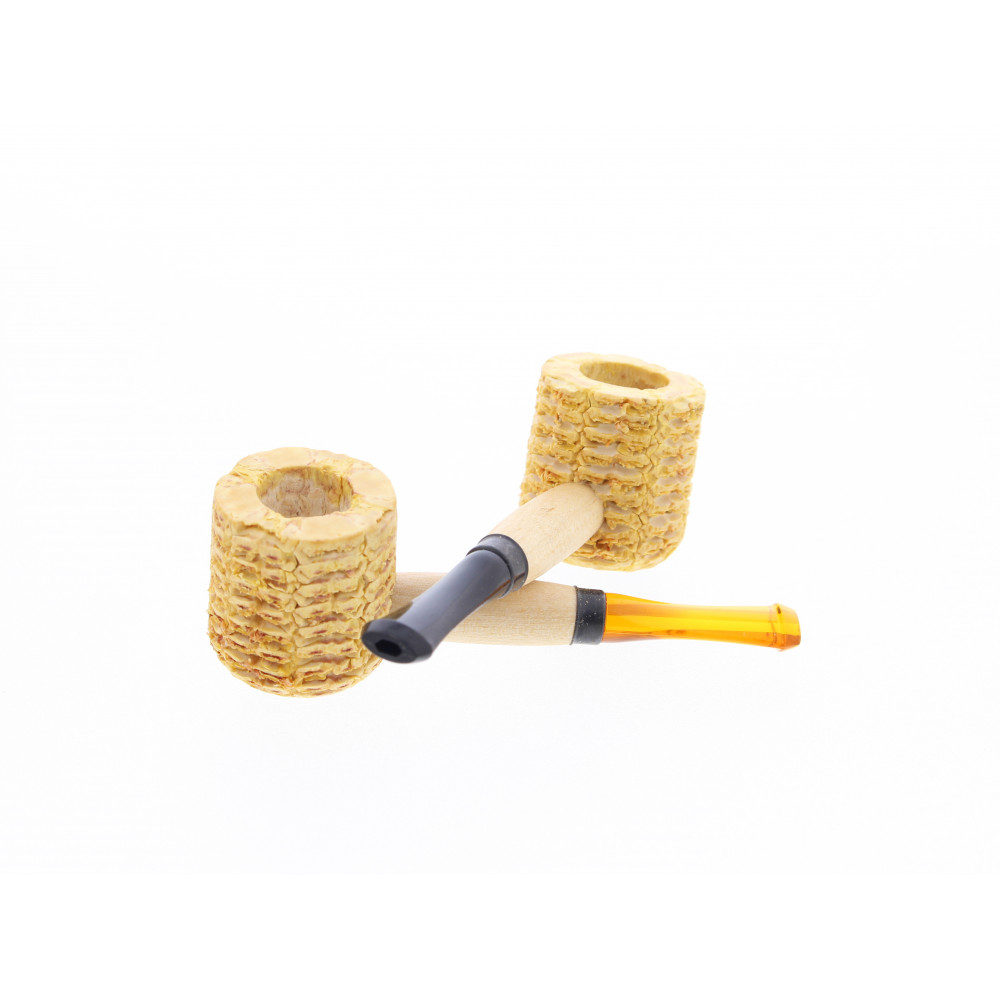 Miniature corn cob pipes (2 mini pipes, set n°1) La Pipe Rit