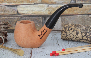 Natural stand-up pipe extra with a natural briar