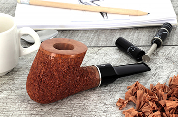 Ser Jacopo Insanus Spongia n°5 pipe with a rusticated briar