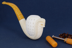 Snake meerschaum pipe